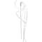 23" Glitter Ribbon Stem by Ashland®